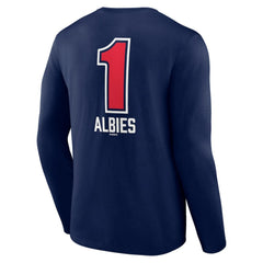 MLB Ozzie Albies Atlanta Braves Fastball Player Name & Number Long Sleeve T-Shirt