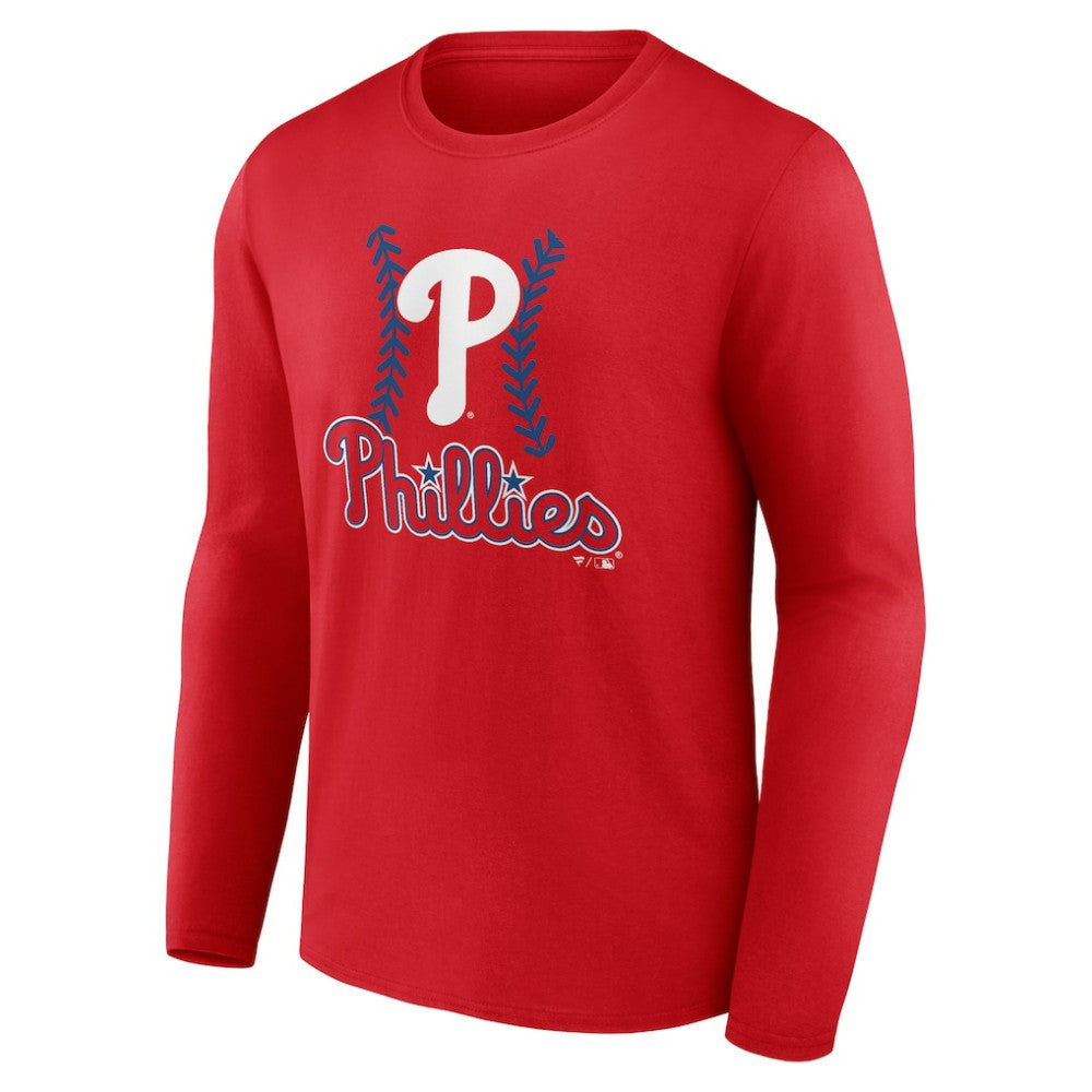 MLB Alec Bohm Philadelphia Phillies Fastball Player Name & Number Long Sleeve T-Shirt