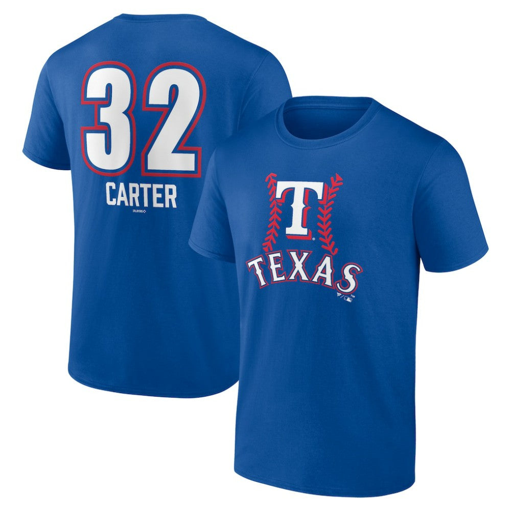 MLB Evan Carter Texas Rangers Fastball Player Name & Number T-Shirt