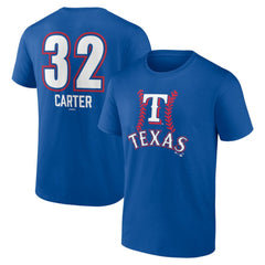MLB Evan Carter Texas Rangers Fastball Player Name & Number T-Shirt