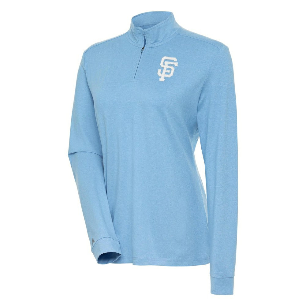 MLB San Francisco Giants Antigua Women's Mentor Quarter-Zip Pullover Top