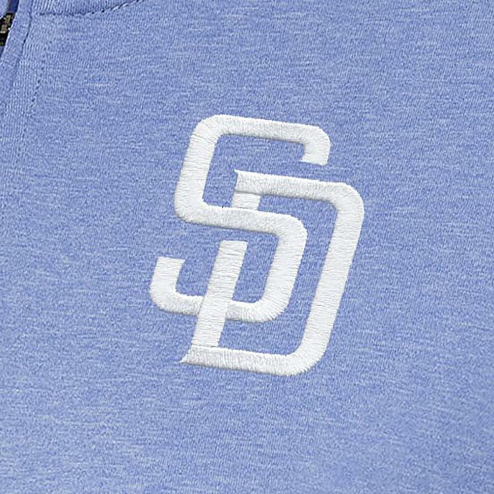 MLB San Diego Padres Antigua Women's Mentor Quarter-Zip Pullover Top