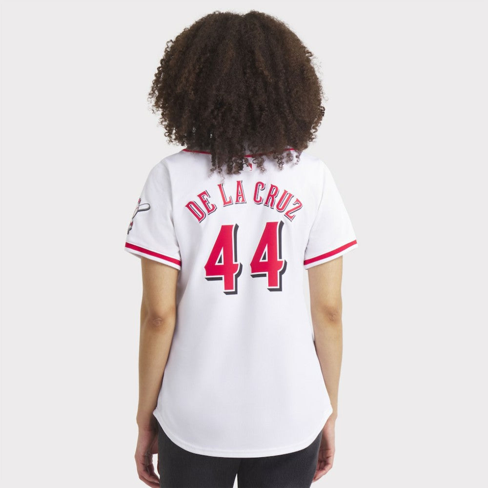 MLB Elly De La Cruz Cincinnati Reds Nike Women's Home Limited Player Jersey – White