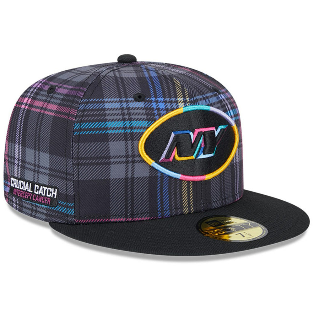 2024 NFL Crucial Catch Plaid 59FIFTY Fitted Hat - New York Jets