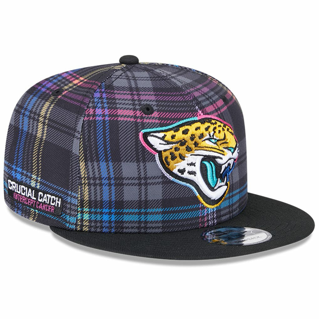 2024 NFL Crucial Catch Plaid 9FIFTY Snapback Hat - Jacksonville Jaguars