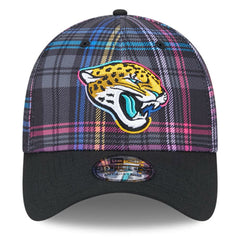 2024 NFL Crucial Catch Plaid 39THIRTY Flex Hat - Jacksonville Jaguars