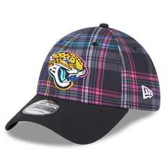 2024 NFL Crucial Catch Plaid 39THIRTY Flex Hat - Jacksonville Jaguars