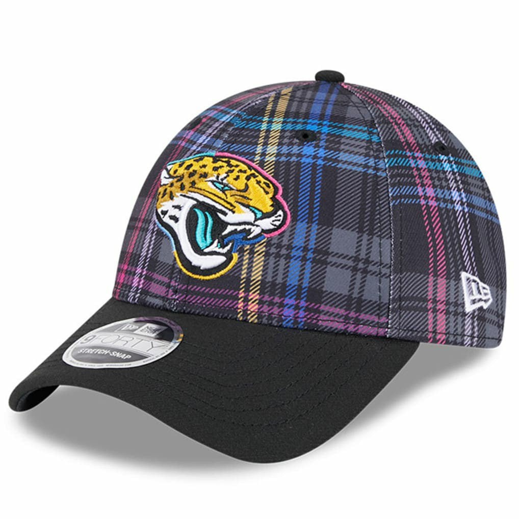 2024 NFL Crucial Catch Plaid 9FORTY Adjustable Hat - Jacksonville Jaguars