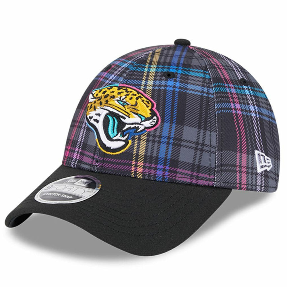 2024 NFL Crucial Catch Plaid 9FORTY Adjustable Hat - Jacksonville Jaguars