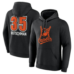 MLB Adley Rutschman Baltimore Orioles Fastball Player Name & Number Pullover Hoodie