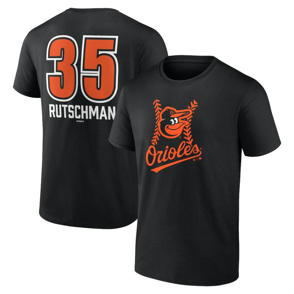 MLB Adley Rutschman Baltimore Orioles Fastball Player Name & Number T-Shirt