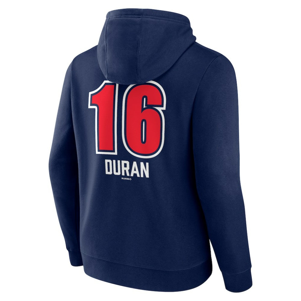 MLB Jarren Duran Boston Red Sox Fastball Player Name & Number Pullover Hoodie