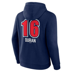 MLB Jarren Duran Boston Red Sox Fastball Player Name & Number Pullover Hoodie