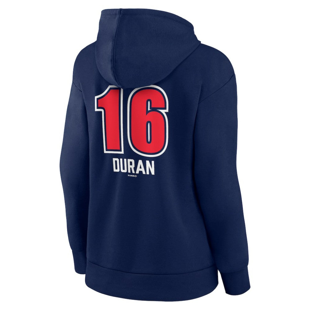 MLB Jarren Duran Boston Red Sox Women's Fastball Player Name & Number Pullover Hoodie