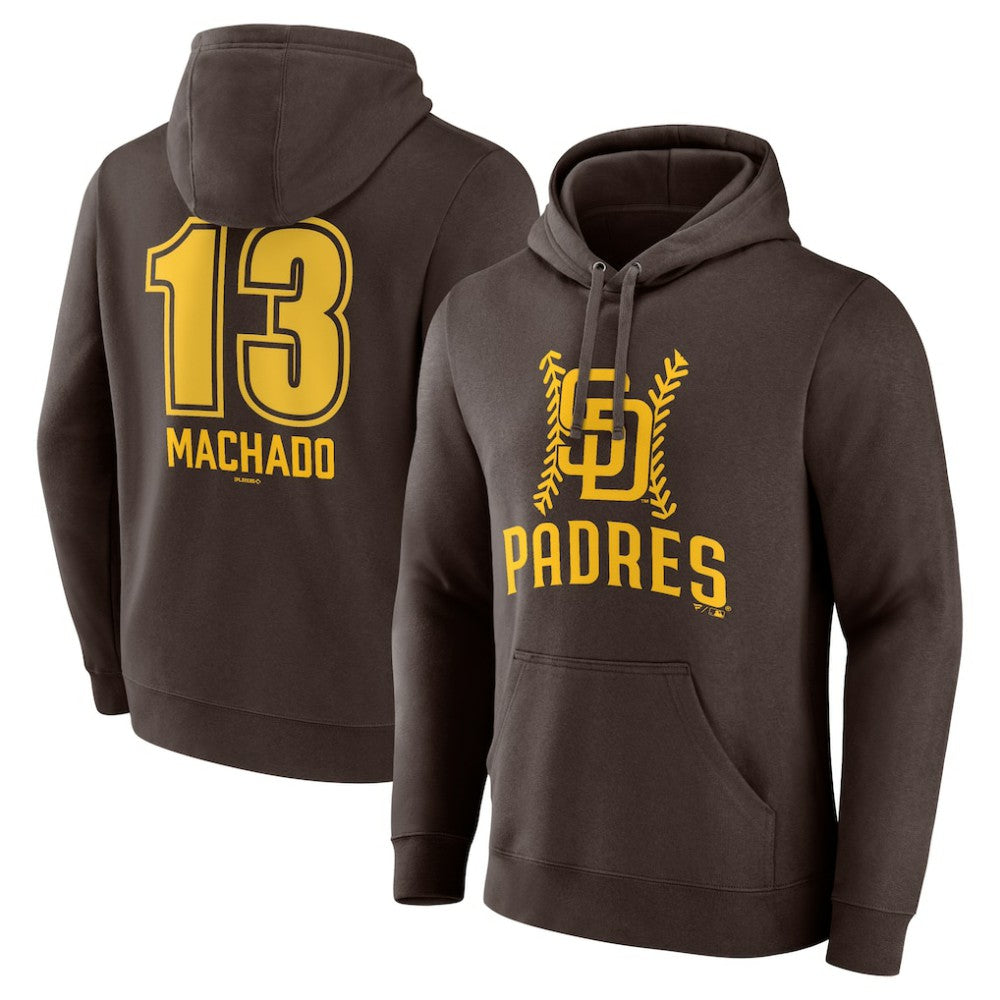MLB Manny Machado San Diego Padres Fastball Player Name & Number Pullover Hoodie