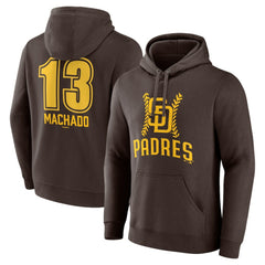 MLB Manny Machado San Diego Padres Fastball Player Name & Number Pullover Hoodie