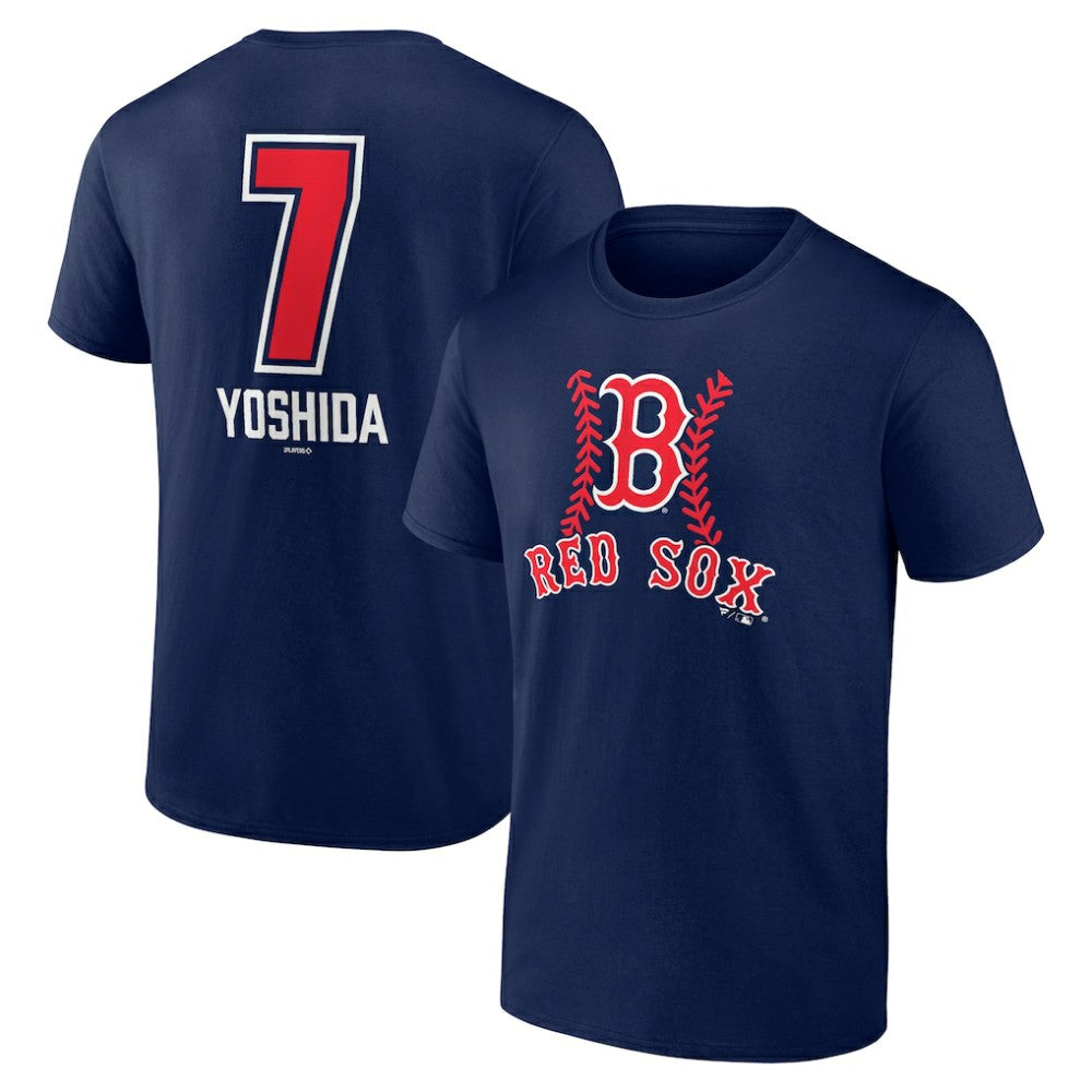 MLB Masataka Yoshida Boston Red Sox Fastball Player Name & Number T-Shirt