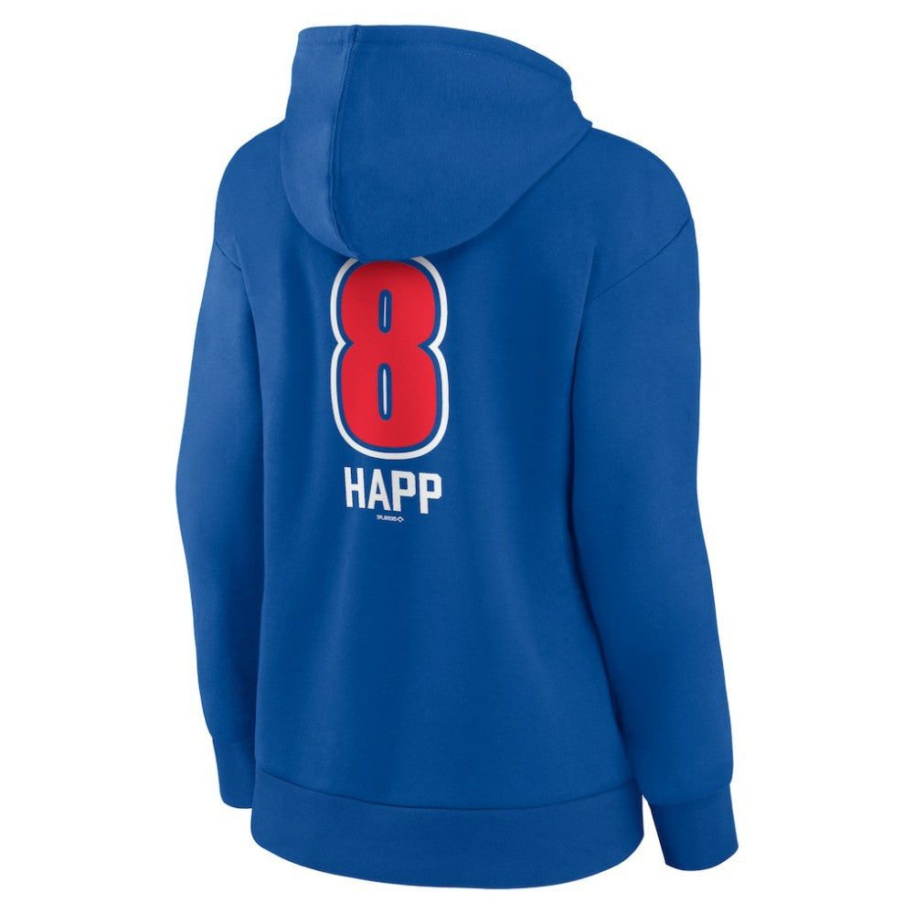 MLB Ian Happ Chicago Cubs Women's Fastball Player Name & Number Pullover Hoodie
