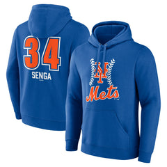MLB Kodai Senga New York Mets Fastball Player Name & Number Pullover Hoodie