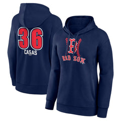 MLB Triston Casas Boston Red Sox Women's Fastball Player Name & Number Pullover Hoodie