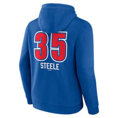 MLB Justin Steele Chicago Cubs Fastball Player Name & Number Pullover Hoodie