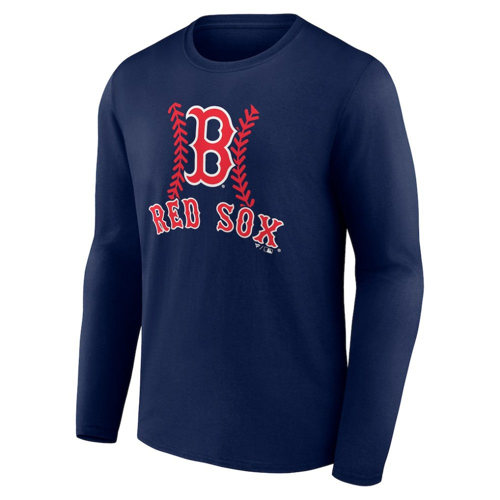 MLB Trevor Story Boston Red Sox Fastball Player Name & Number Long Sleeve T-Shirt