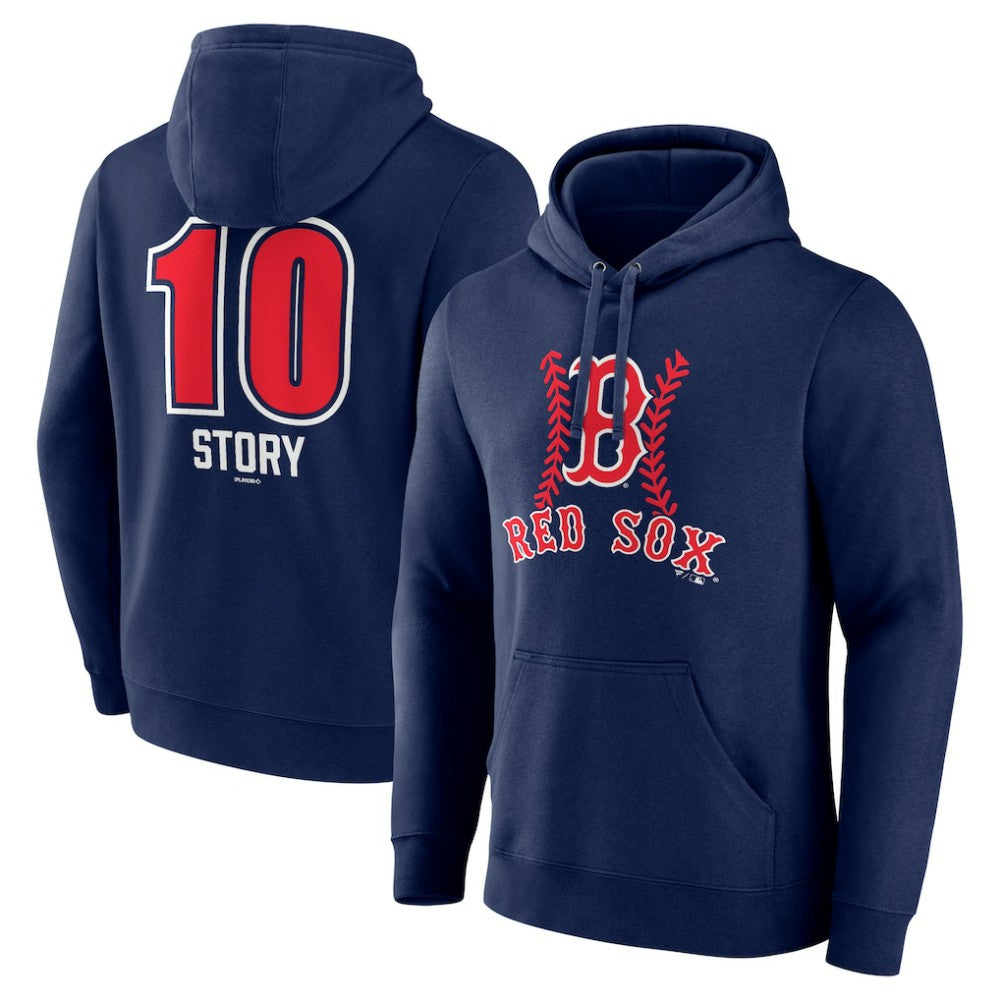 MLB Trevor Story Boston Red Sox Fastball Player Name & Number Pullover Hoodie