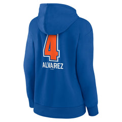 MLB Francisco Alvarez New York Mets Women's Fastball Player Name & Number Pullover Hoodie