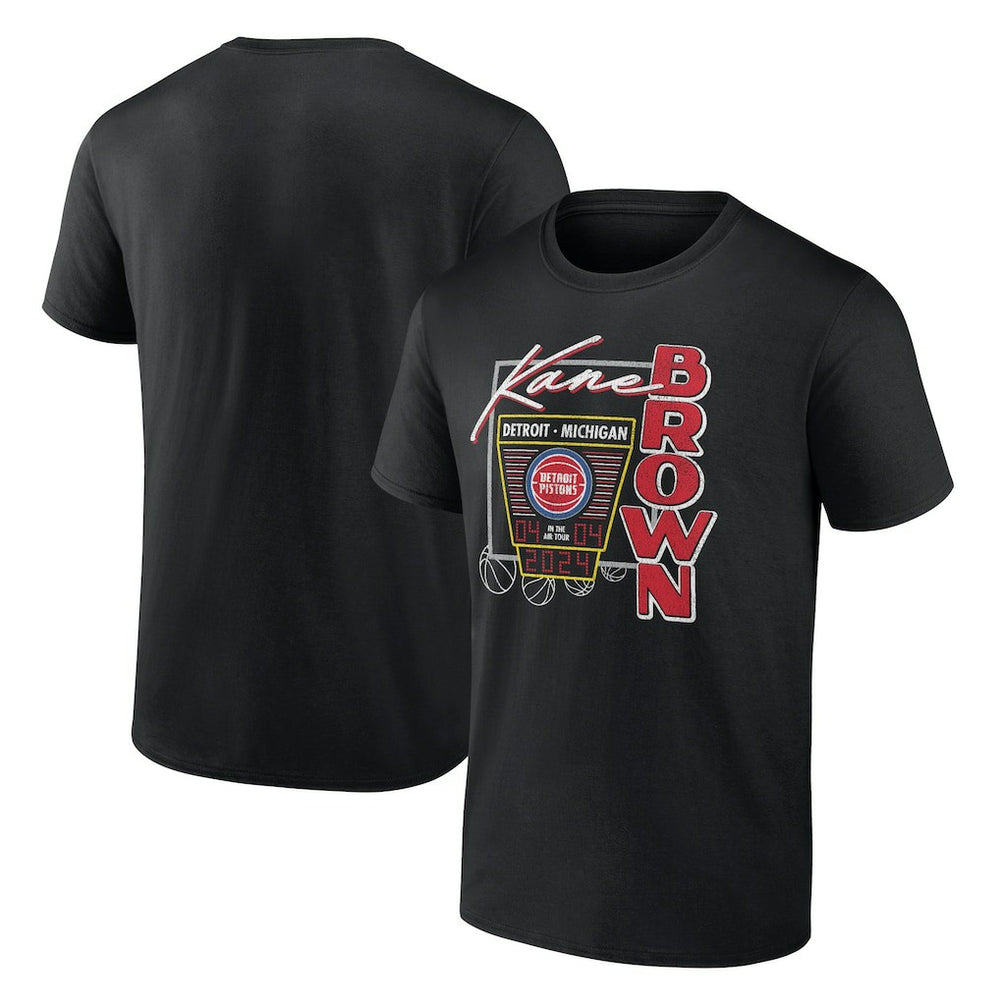 NBA Kane Brown x Detroit Pistons T-Shirt sale