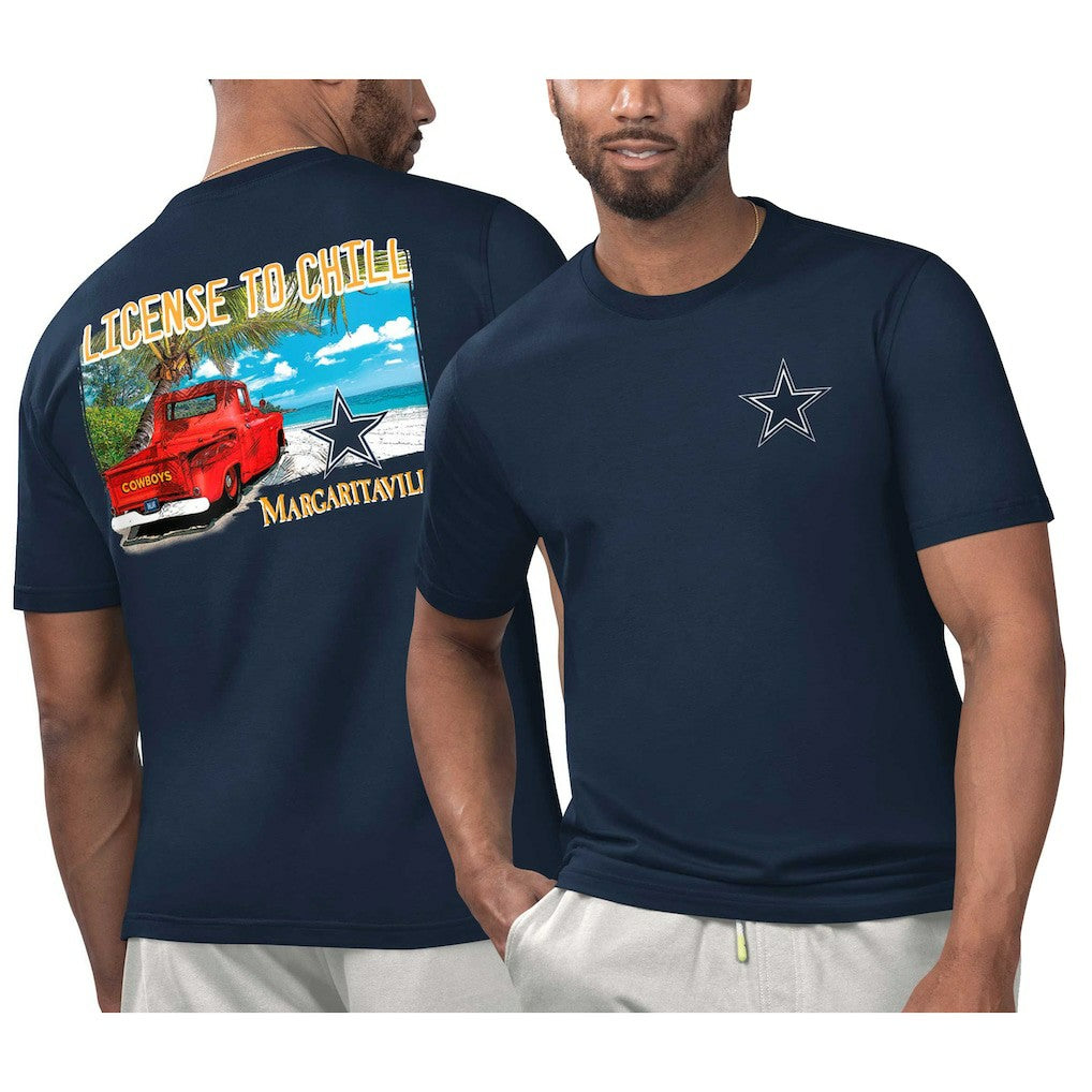 Margaritaville Licensed to Chill T-Shirt - Dallas Cowboys