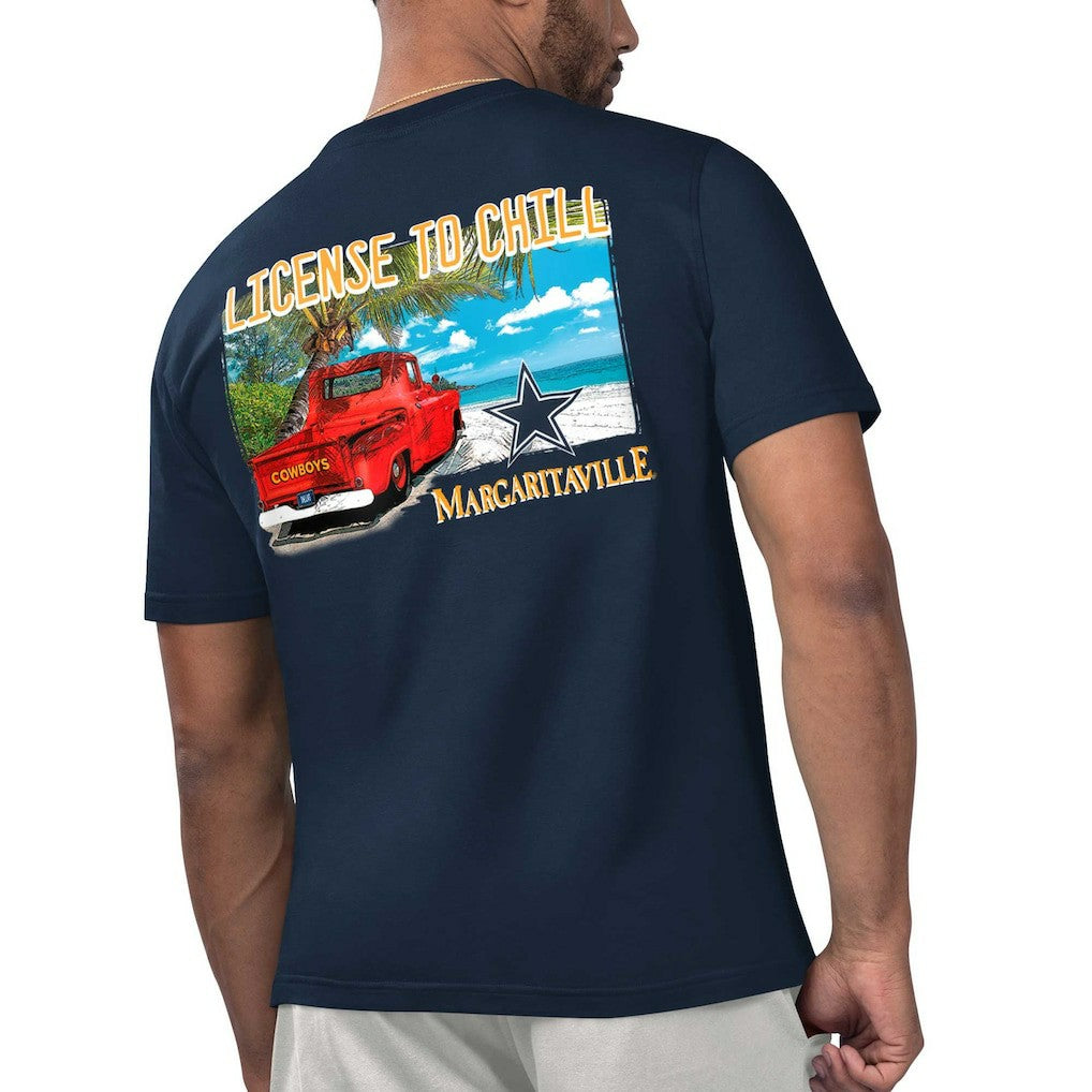 Margaritaville Licensed to Chill T-Shirt - Dallas Cowboys