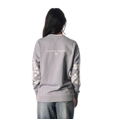 NHL Gray New York Rangers The Wild Collective Unisex Tie-Dye Double Collar Pullover Sweatshirt