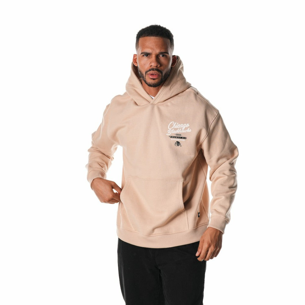 NHL Cream Chicago Blackhawks The Wild Collective Unisex Pullover Hoodie