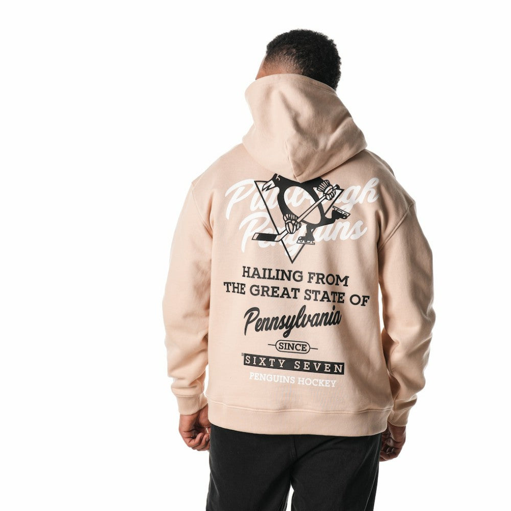 NHL Cream Pittsburgh Penguins The Wild Collective Unisex Pullover Hoodie