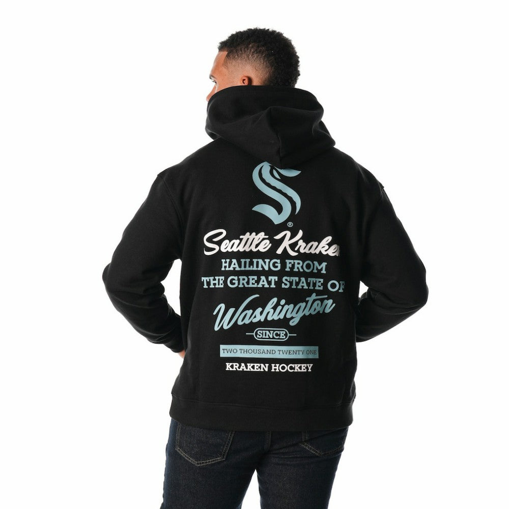 NHL Black Seattle Kraken The Wild Collective Unisex Pullover Hoodie