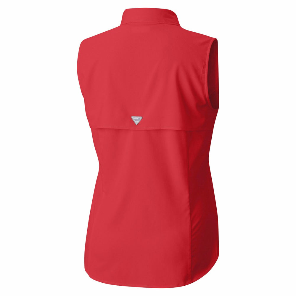 Women's PFG Tamiami Omni-Shade Sleeveless Button-Up Shirt - Tampa Bay Buccaneers