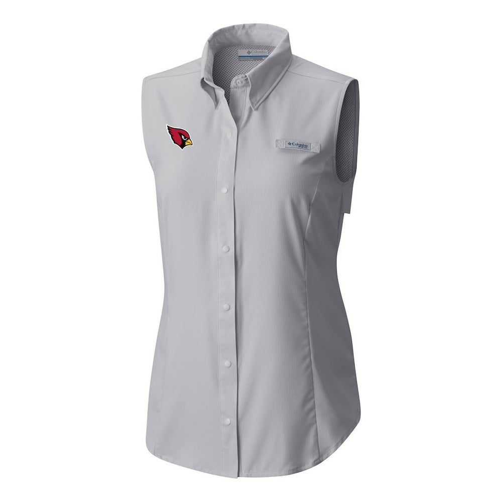 Women's PFG Tamiami Omni-Shade Sleeveless Button-Up Shirt - Arizona Cardinals