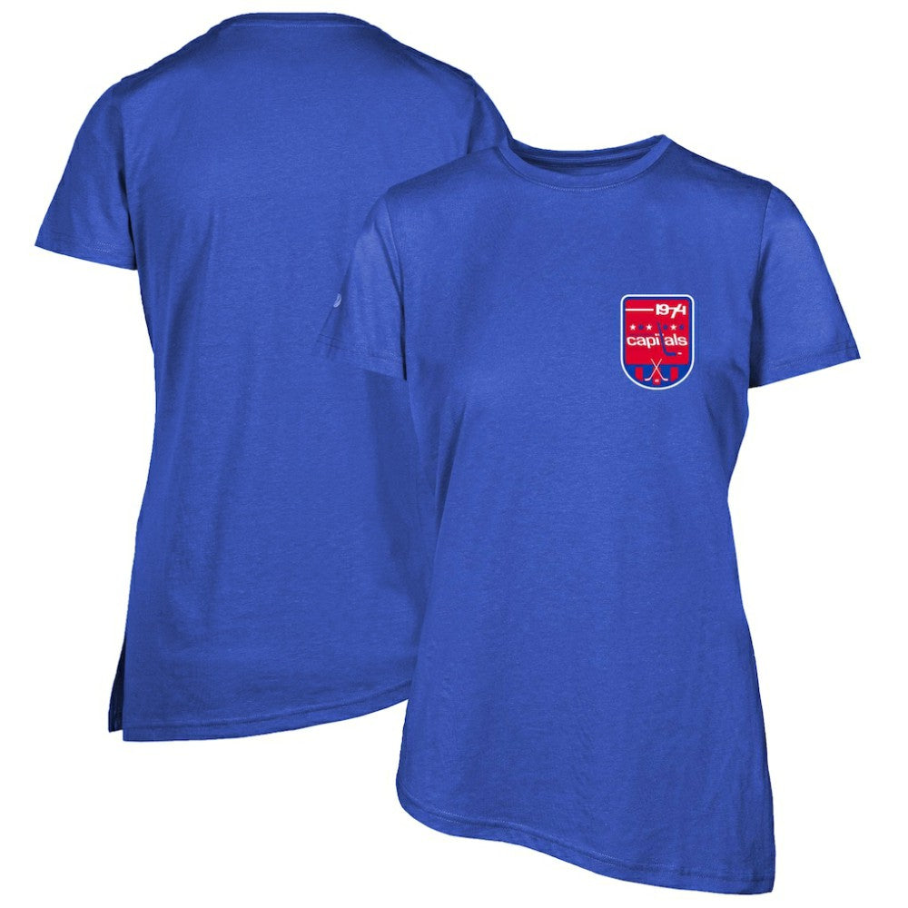 NHL Royal Washington Capitals Levelwear Women's Retro Birch T-Shirt