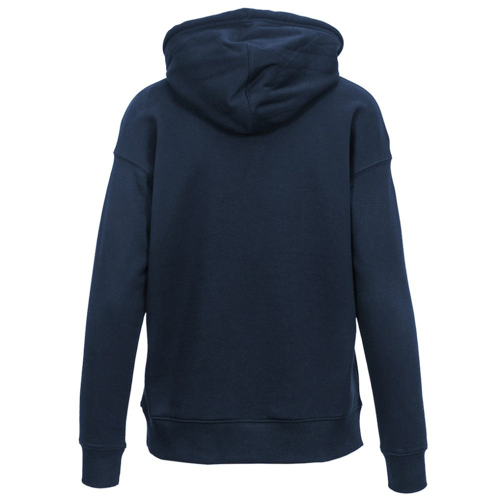 NHL Navy Toronto Maple Leafs Levelwear Women's Retro Adorn Spellout Pullover Hoodie