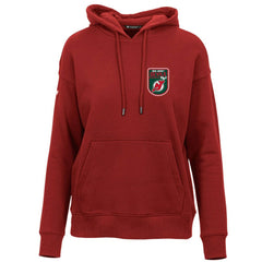 NHL Red New Jersey Devils Levelwear Women's Retro Adorn Pullover Hoodie