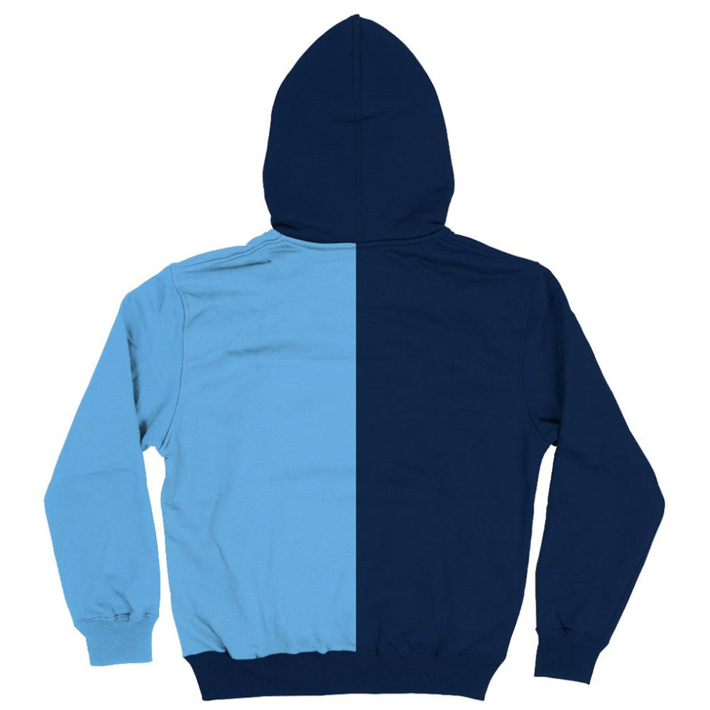 Manchester City Vive La Fete Youth Color Block Fleece Pullover Hoodie -  Navy/Sky Blue