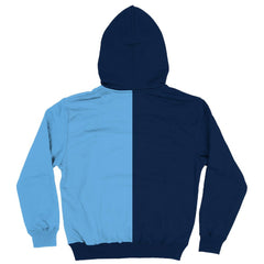 Manchester City Vive La Fete Youth Color Block Fleece Pullover Hoodie -  Navy/Sky Blue