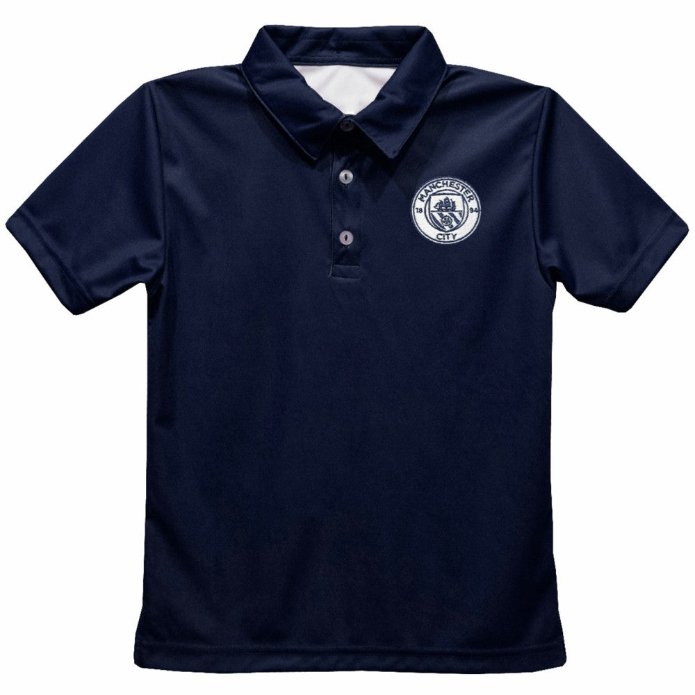 Manchester City Vive La Fete Youth Solid Polo -  Navy