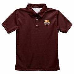 Barcelona Vive La Fete Youth Solid Polo -  Maroon