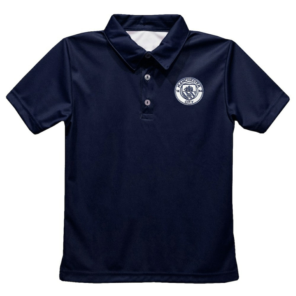 Manchester City Vive La Fete Youth Solid Polo -  Navy