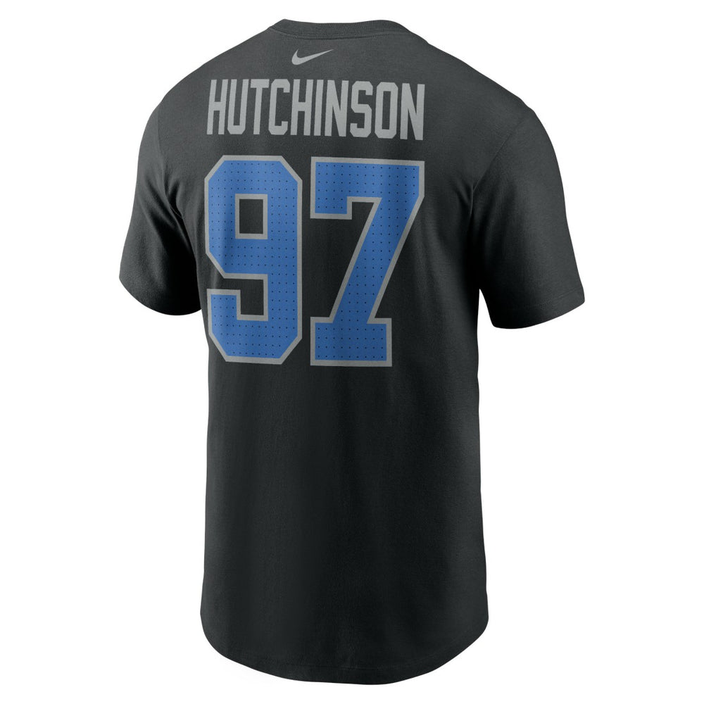 Aidan Hutchinson  Player Name & Number T-Shirt - Detroit Lions