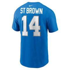 Amon-Ra St. Brown  Name & Number T-Shirt - Detroit Lions