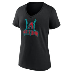MLB Corbin Carroll Arizona Diamondbacks Women's Name & Number Fastball V-Neck T-Shirt