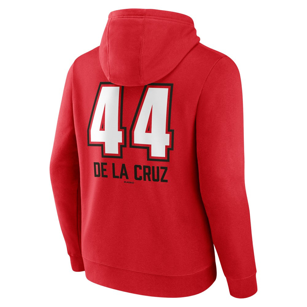 MLB Elly De La Cruz Cincinnati Reds Name & Number Fastball Pullover Hoodie