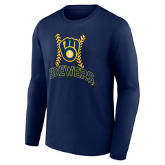 MLB Christian Yelich Milwaukee Brewers Name & Number Fastball Long Sleeve T-Shirt